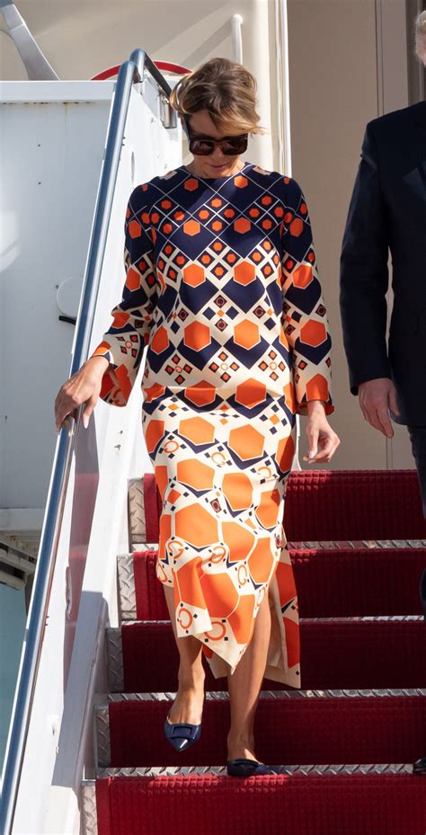 gucci caftan dress melania